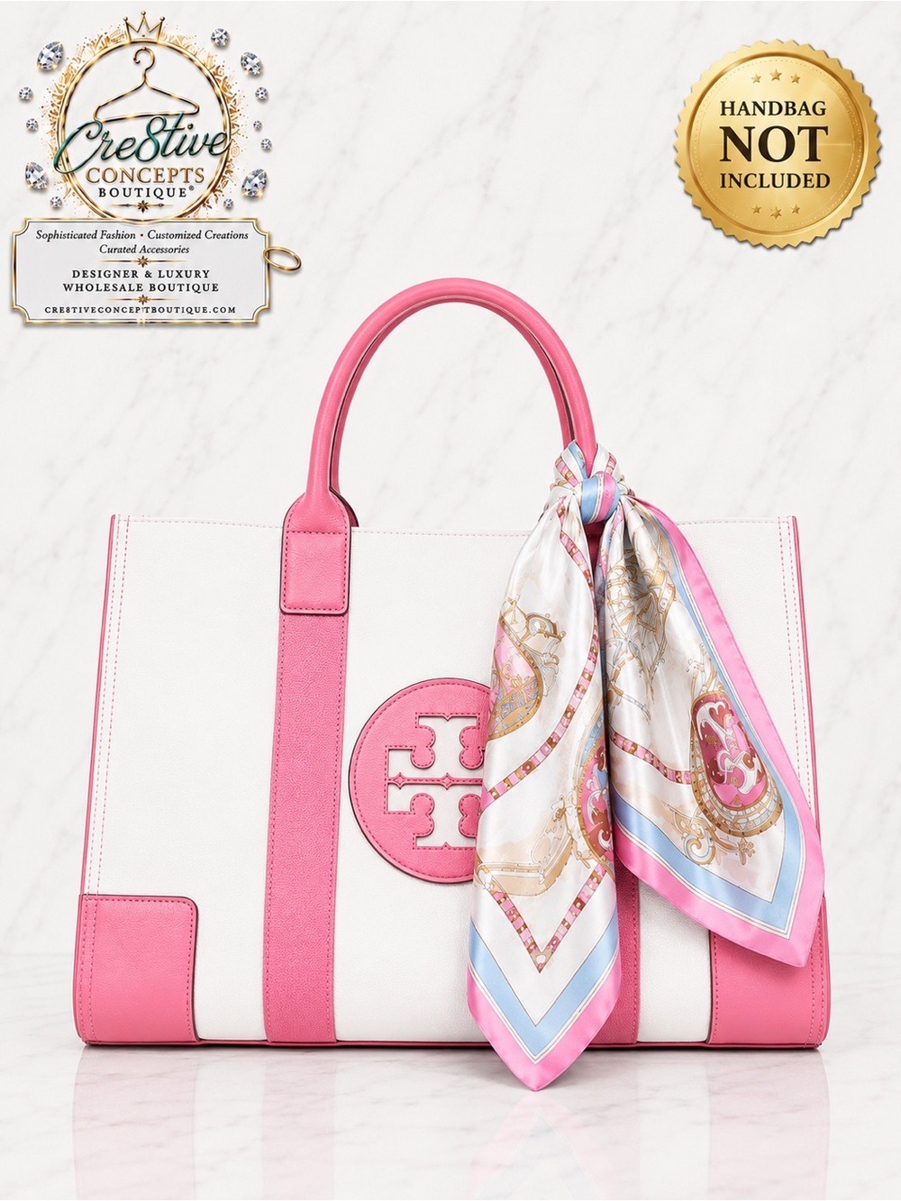 Luxurious, Satin Handbag/Shawl or Scarf Silky Square Versatile-Pink/Blue